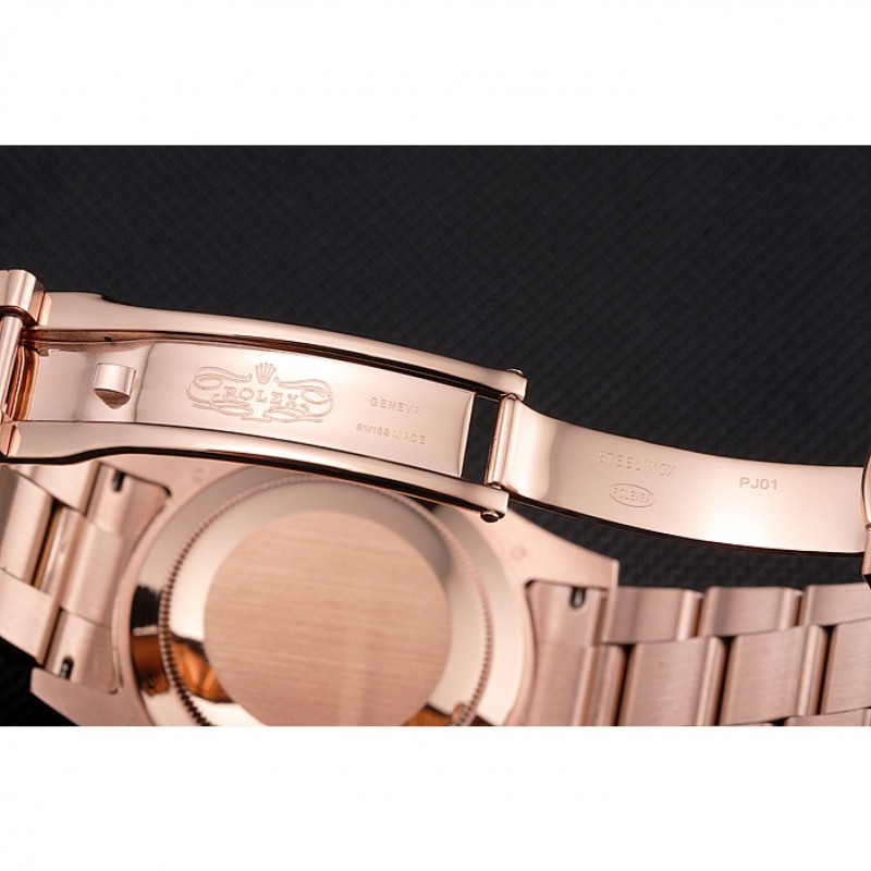 1pcruvynkzf 18K Rose-chapado en oro bisel cutwork