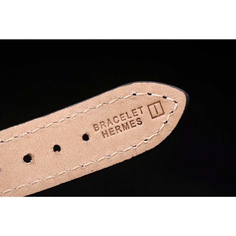 iqg5lnsvslm Hermes París grabado 18k de oro rosa bisel plateado