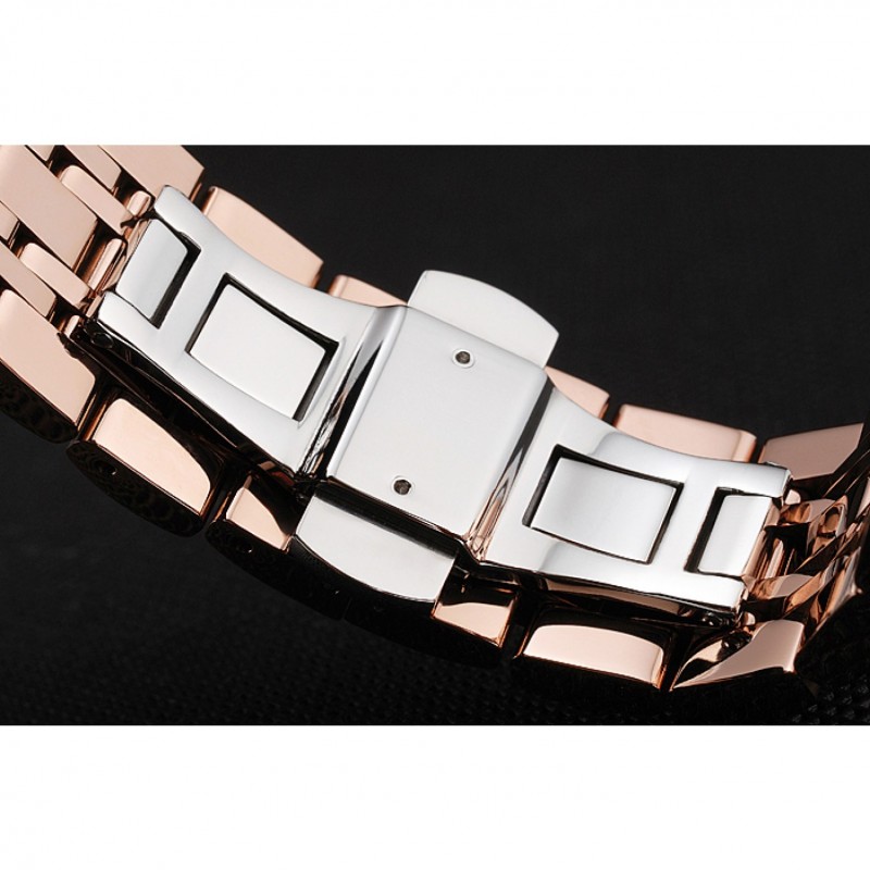 razoeqkgoag 18K Rose-oro bisel plateado